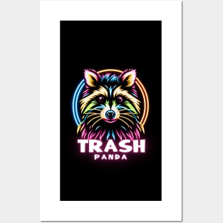 Luminous Prowler: The Trash Panda's Aura Posters and Art